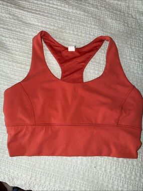 Women's Coral Racerback Sports Bra 90 degrees - Comfortable Support